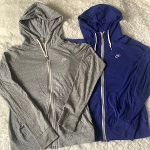 2 Nike Zip Ups (SMALL)